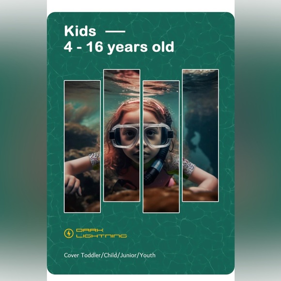 Dark Lightning Shorty Wetsuits for Kids Boys and Girls, 2MM Neoprene - Picture 4 of 6